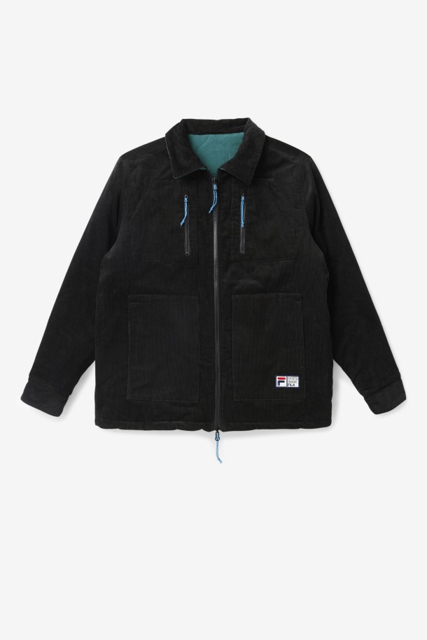 Chaqueta Reversible Negra/june Bug Crank Outlet Fila Outlet