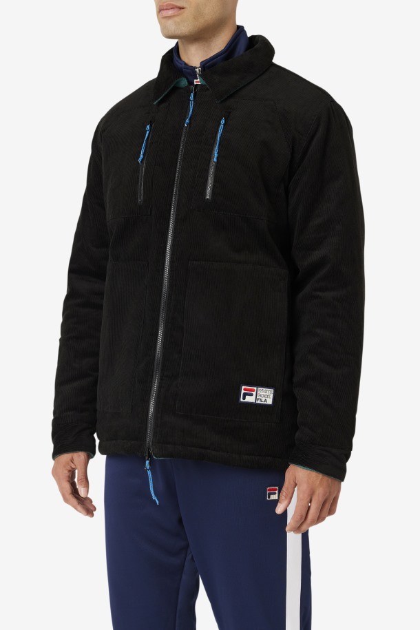 Chaqueta Reversible Negra/june Bug Crank Outlet Fila Outlet