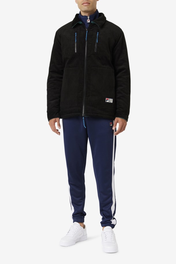 Chaqueta Reversible Negra/june Bug Crank Outlet Fila Outlet