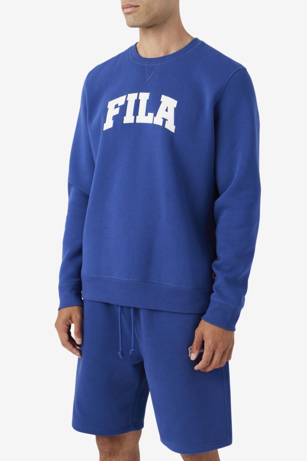 Azul/gardenia Fila Outlets Kory Sudadera Con Cuello Redondo
