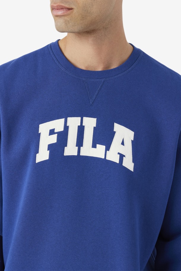 Azul/gardenia Fila Outlets Kory Sudadera Con Cuello Redondo