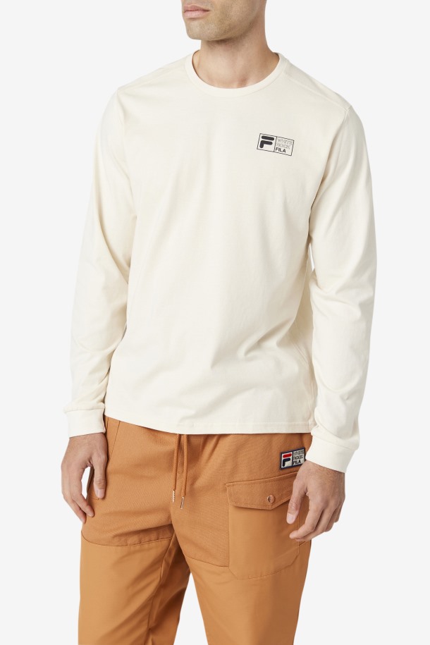 Camiseta Manga Larga Rappel Fila Outlets Blanco