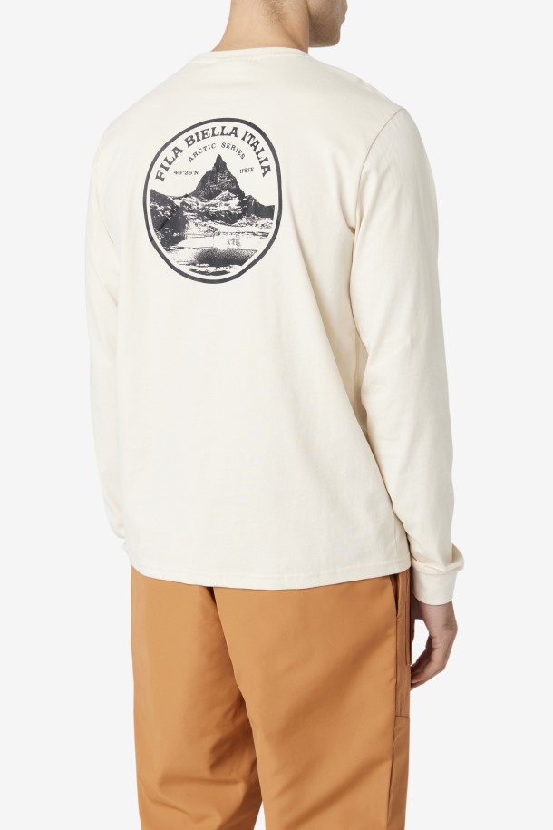 Camiseta Manga Larga Rappel Fila Outlets Blanco