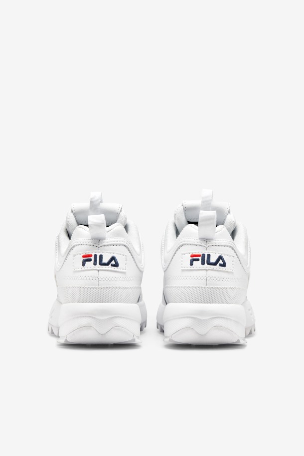 Zapatillas Fila Disruptor 2 Premium Mujer Blanco/azul Marino/rojo