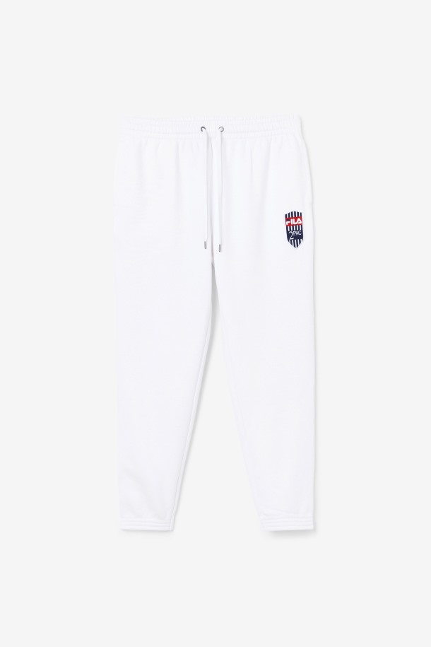 Jogger Con Parche 2pac De Queue Outlets Blanco