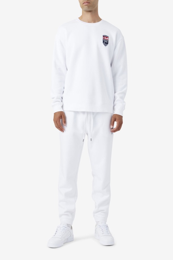Jogger Con Parche 2pac De Queue Outlets Blanco