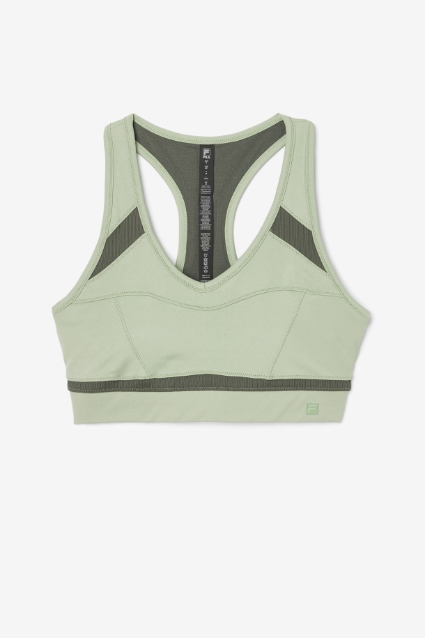 Fila Outlets Uplift Racerback Sujetador Deportivo Albahaca/tomillo