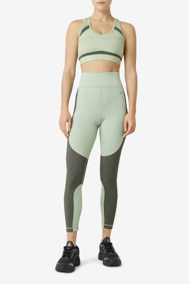 Fila Outlets Uplift Racerback Sujetador Deportivo Albahaca/tomillo