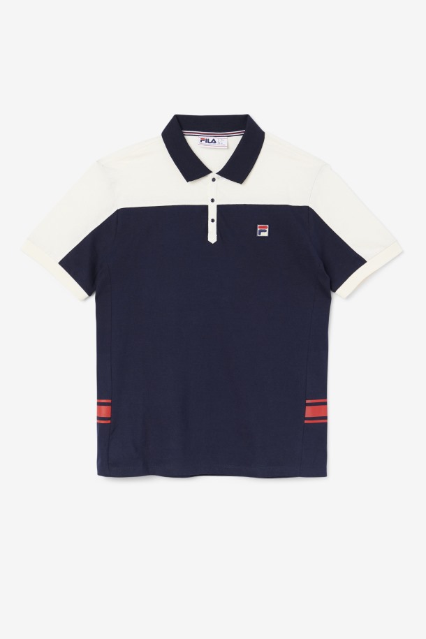 Fila Outlet Mivvi Polo Azul Marino/gardenia/rojo