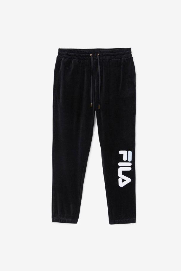 Pantalones Terciopelo Mansur Negro/blanco/skywalk Outlet Row