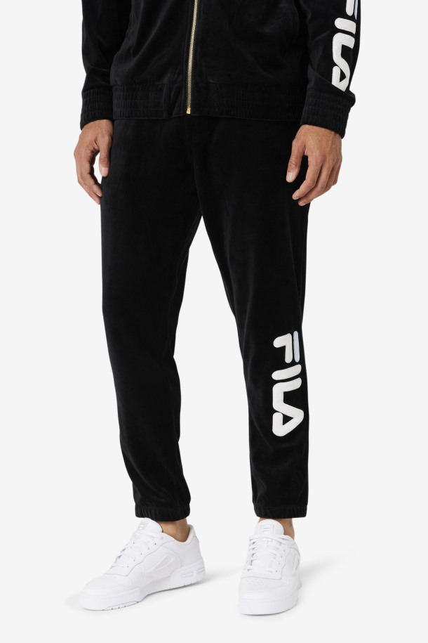 Pantalones Terciopelo Mansur Negro/blanco/skywalk Outlet Row