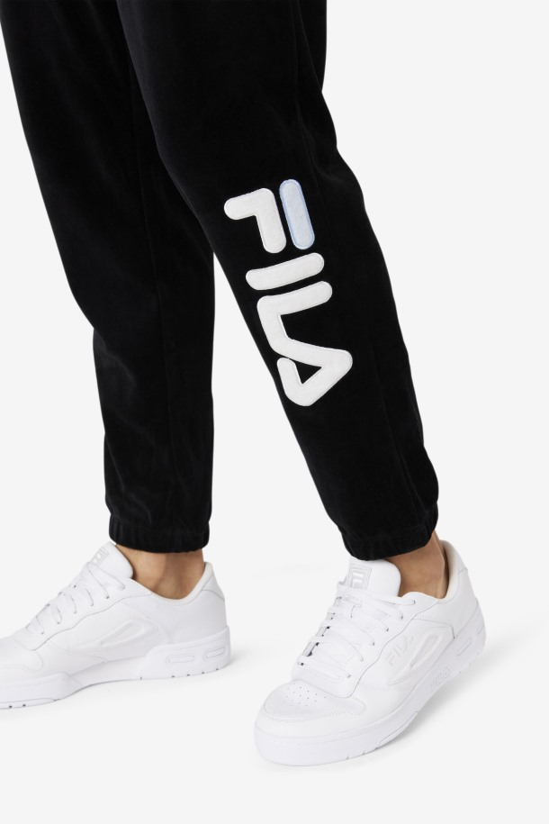 Pantalones Terciopelo Mansur Negro/blanco/skywalk Outlet Row