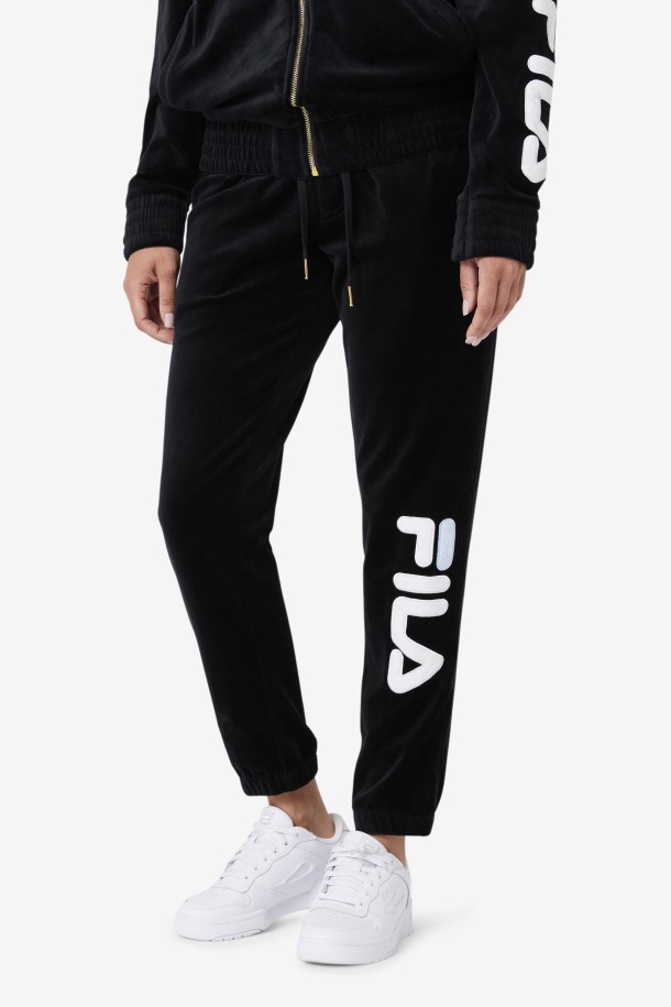 Pantalones Terciopelo Mansur Negro/blanco/skywalk Outlet Row