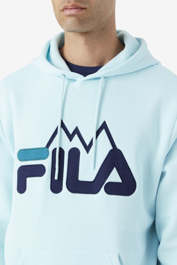 Fila Outlets Iced Aqua/navy/deep Lake Nan Sudadera Con Capucha