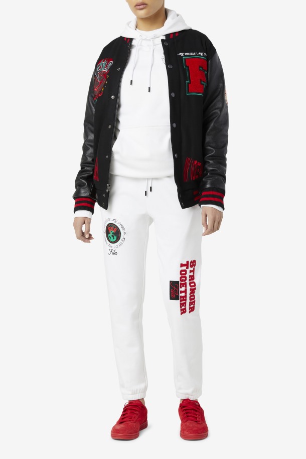 Fila Outlets Raddix Varsity Jacket Negro/rojo/verde