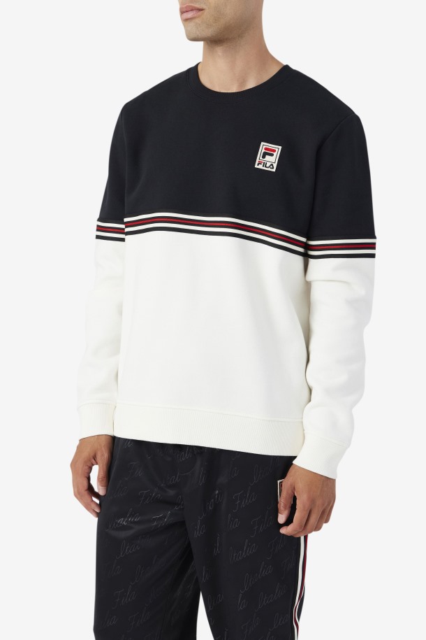 Asha Crew Fila Outlets Negro/gardenia/amarillo