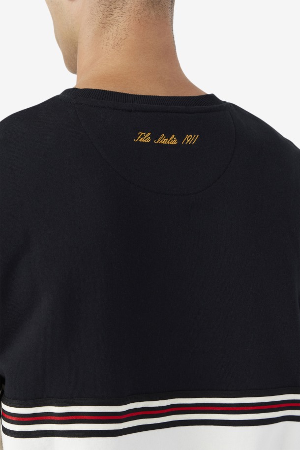 Asha Crew Fila Outlets Negro/gardenia/amarillo