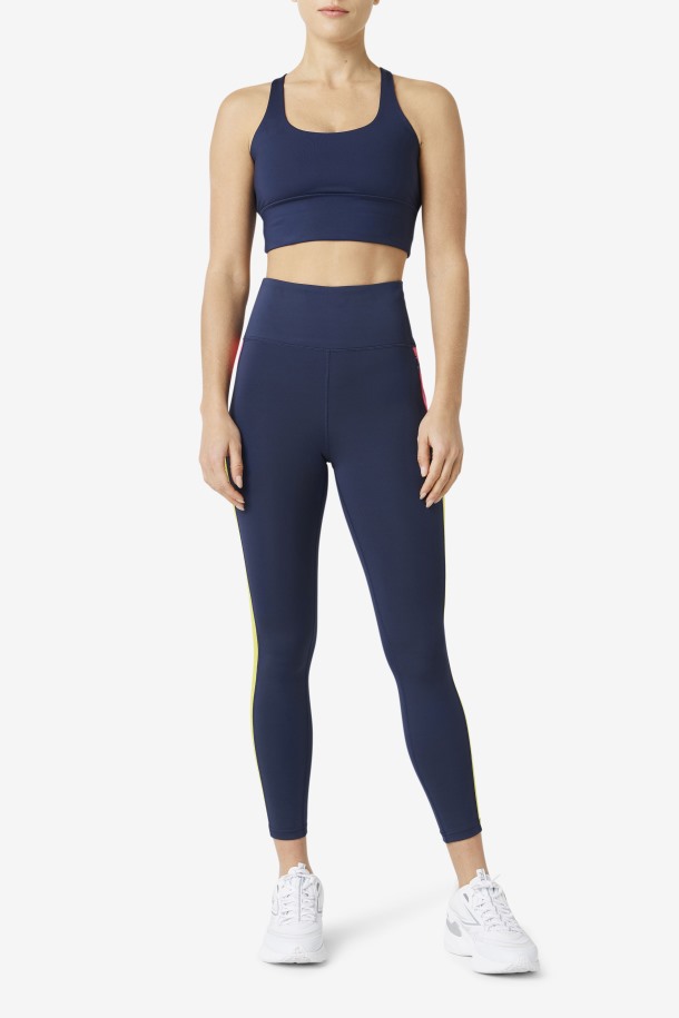 Top Uplift Con Espalda Cruzada Azul Marino Fila Outlet