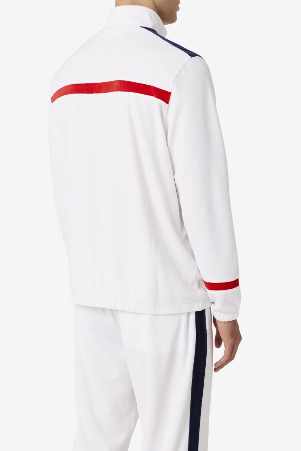 Chaqueta Terciopelo Ravid Fila Outlets Blanco/rojo/marino