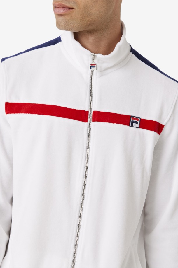 Chaqueta Terciopelo Ravid Fila Outlets Blanco/rojo/marino