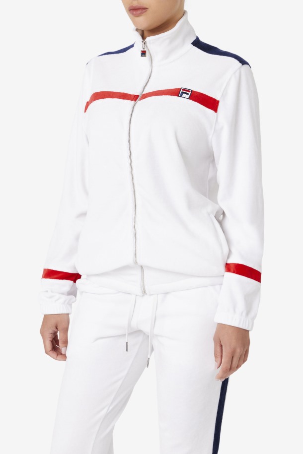 Chaqueta Terciopelo Ravid Fila Outlets Blanco/rojo/marino