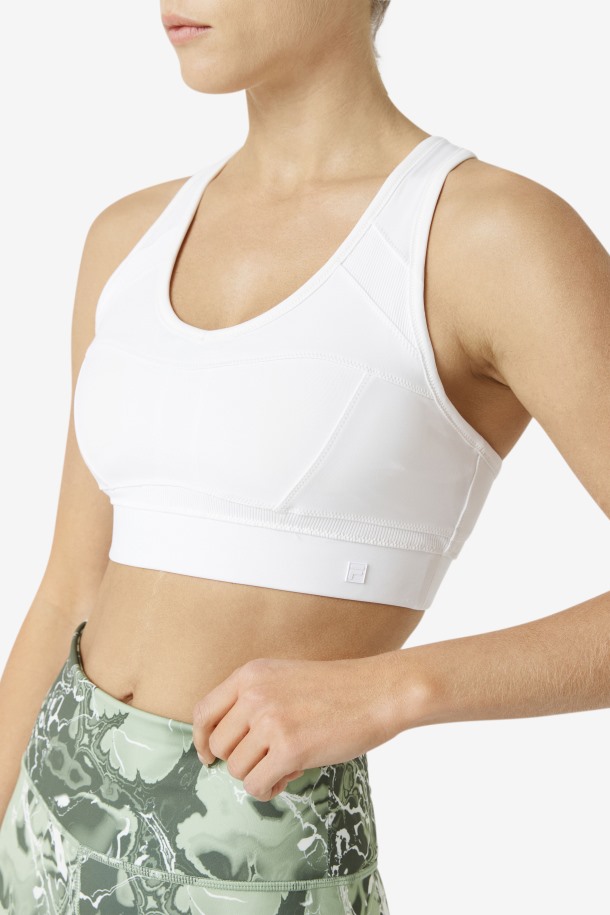 Sujetador Deportivo Blanco Uplift Racerback Fila Outlet