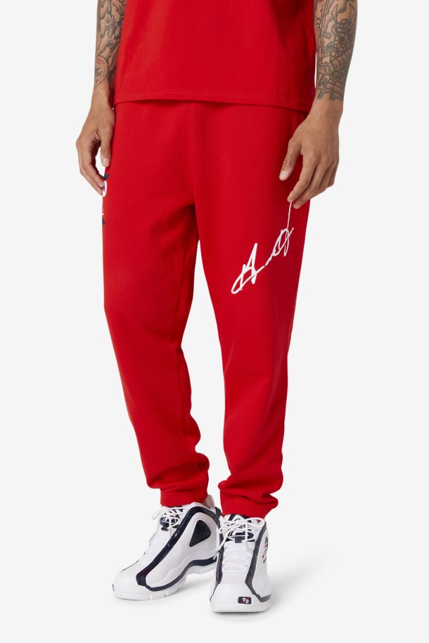 Rojo Fila Puntos De Venta Grant Hill Orson Pantalón
