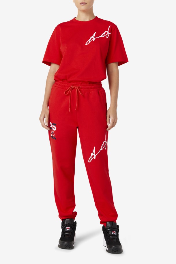 Rojo Fila Puntos De Venta Grant Hill Orson Pantalón