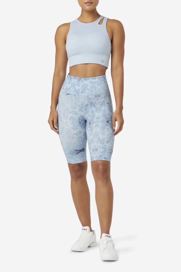 Sujetador Deportivo Blue Fog Uplift Slice Crop Top Fila Outlet