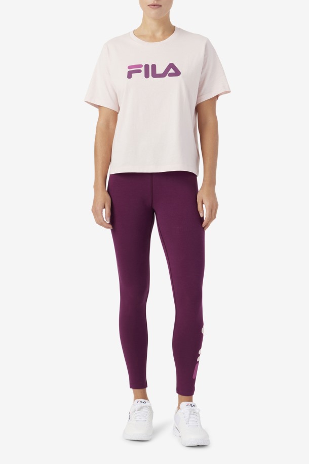Elora Legging Fila Outlets Uva Vino/potpourri/rouge