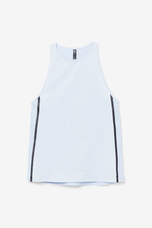 Camiseta De Tirantes Suelta Fi-lux Azul Niebla/negro Fila Outlet