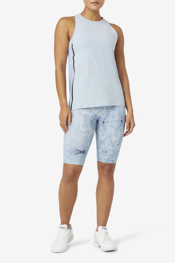 Camiseta De Tirantes Suelta Fi-lux Azul Niebla/negro Fila Outlet