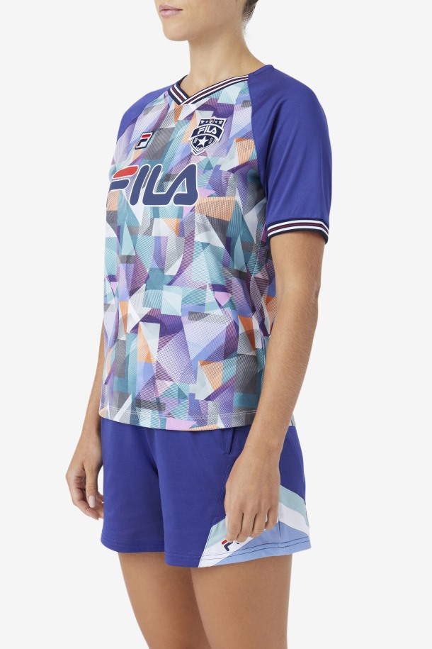 Maillot Geoprint/azul Fallone Cola Outlet
