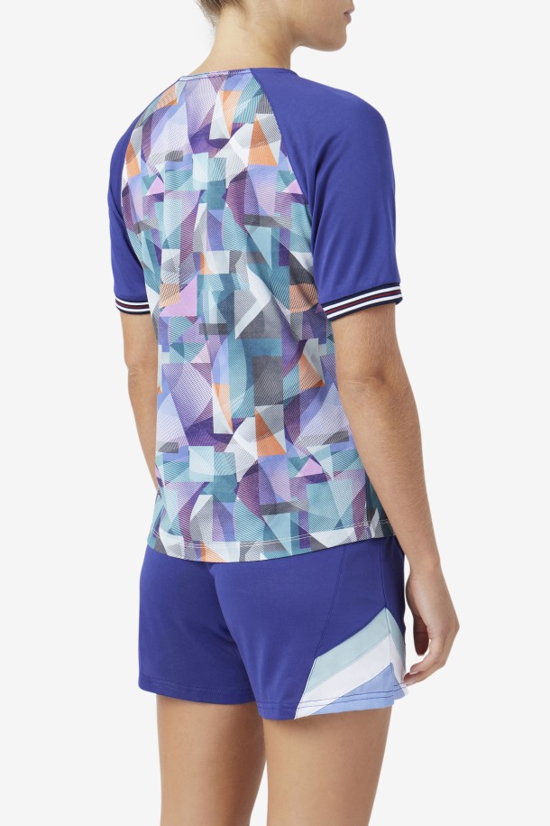 Maillot Geoprint/azul Fallone Cola Outlet