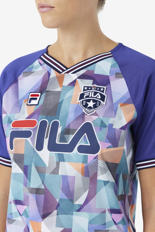 Maillot Geoprint/azul Fallone Cola Outlet