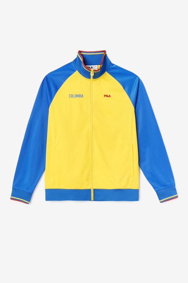 Chaqueta Deportiva Colombia Amarillo/azul Lapislázuli/rojo Fuego Fila Outlet