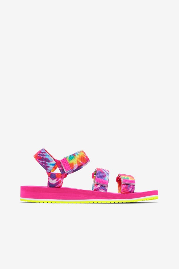 Fila Outlet Mutli/white/pink Glo Mujer Drifter Ts Tie Dye