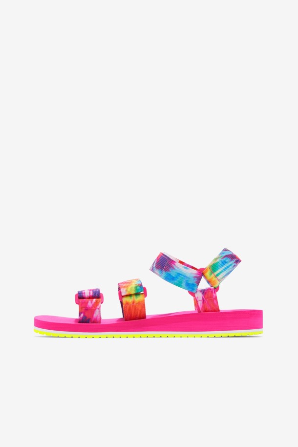 Fila Outlet Mutli/white/pink Glo Mujer Drifter Ts Tie Dye