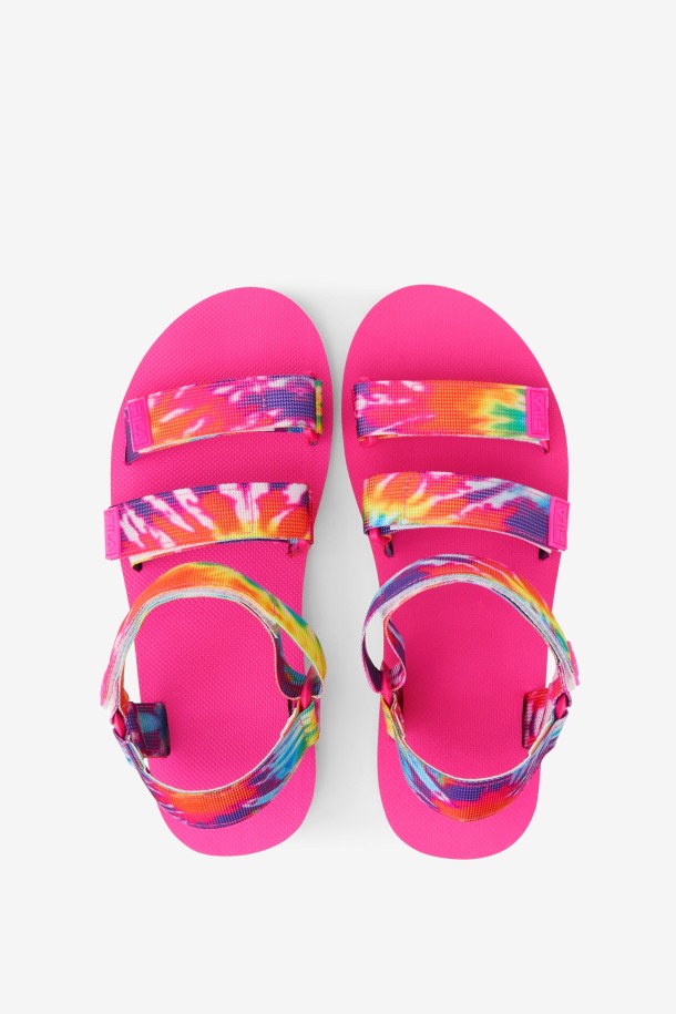 Fila Outlet Mutli/white/pink Glo Mujer Drifter Ts Tie Dye