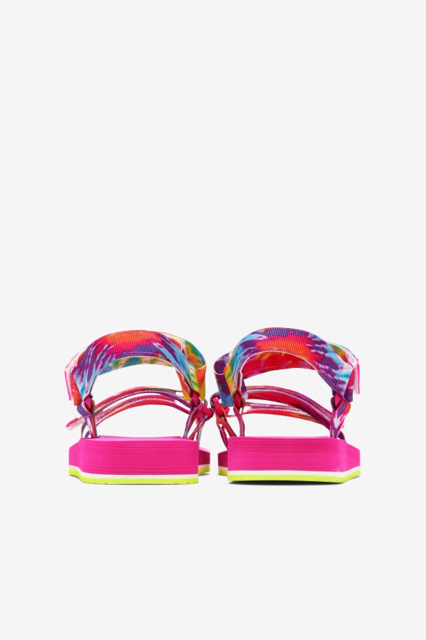 Fila Outlet Mutli/white/pink Glo Mujer Drifter Ts Tie Dye