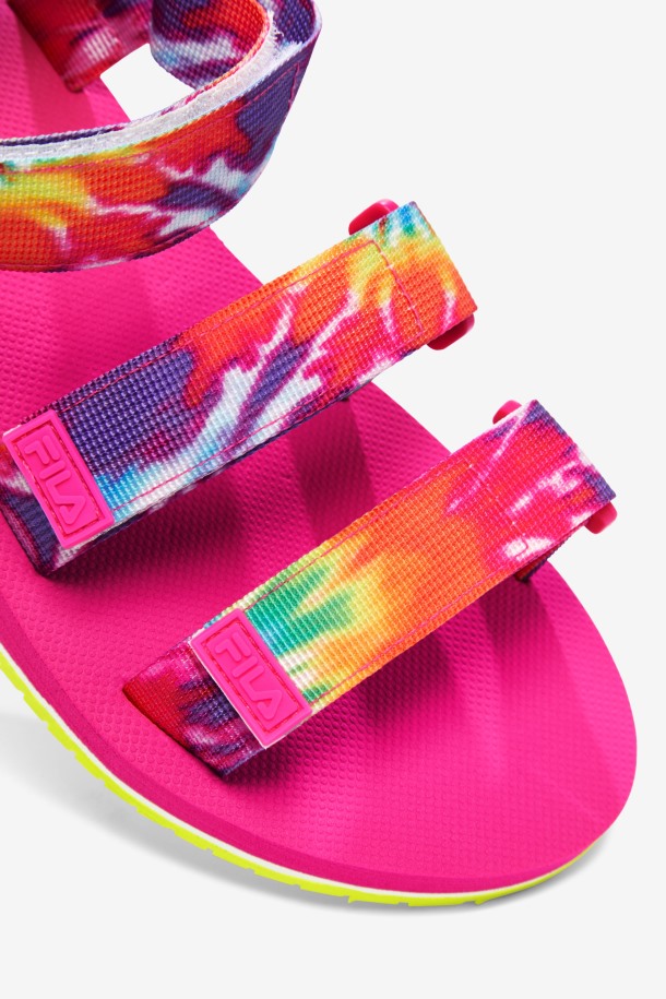 Fila Outlet Mutli/white/pink Glo Mujer Drifter Ts Tie Dye