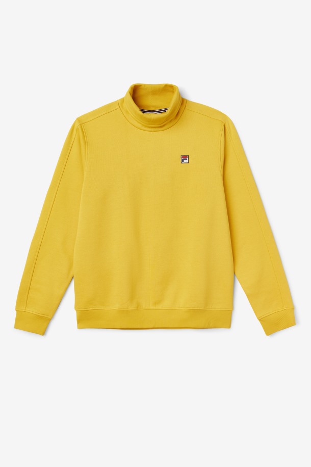 Fila Outlets Noah Fleece Jersey De Cuello Alto Brillo Dorado