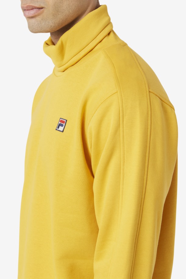 Fila Outlets Noah Fleece Jersey De Cuello Alto Brillo Dorado