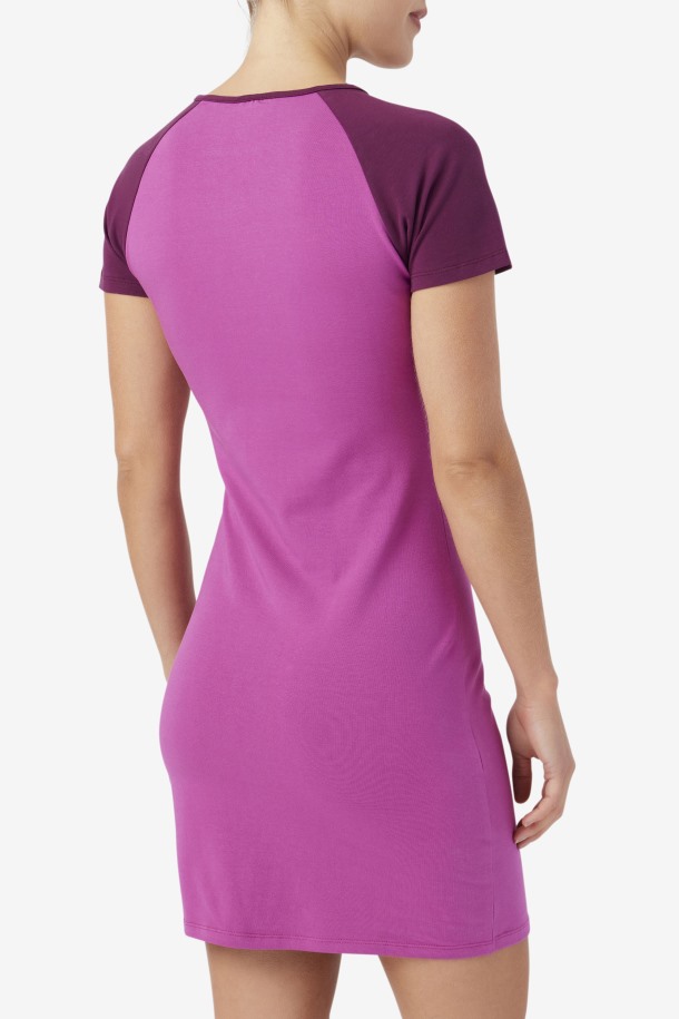 Queue Outlets Rouge/uva Vino Vestido Kyra
