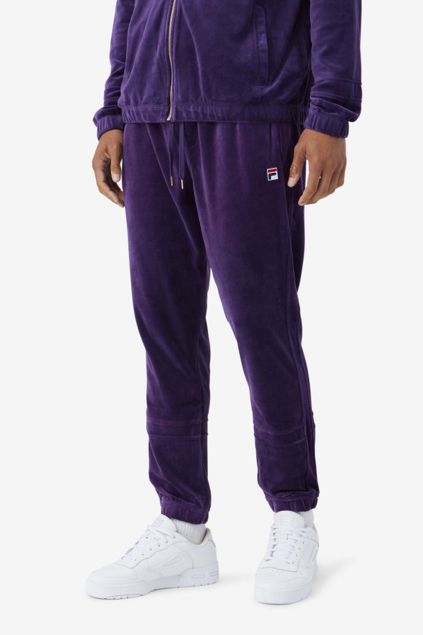 Fila Outlets Ravid Velour Pant Blackberry Cordial
