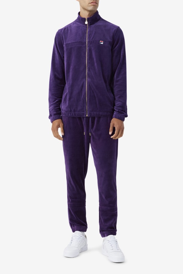 Fila Outlets Ravid Velour Pant Blackberry Cordial