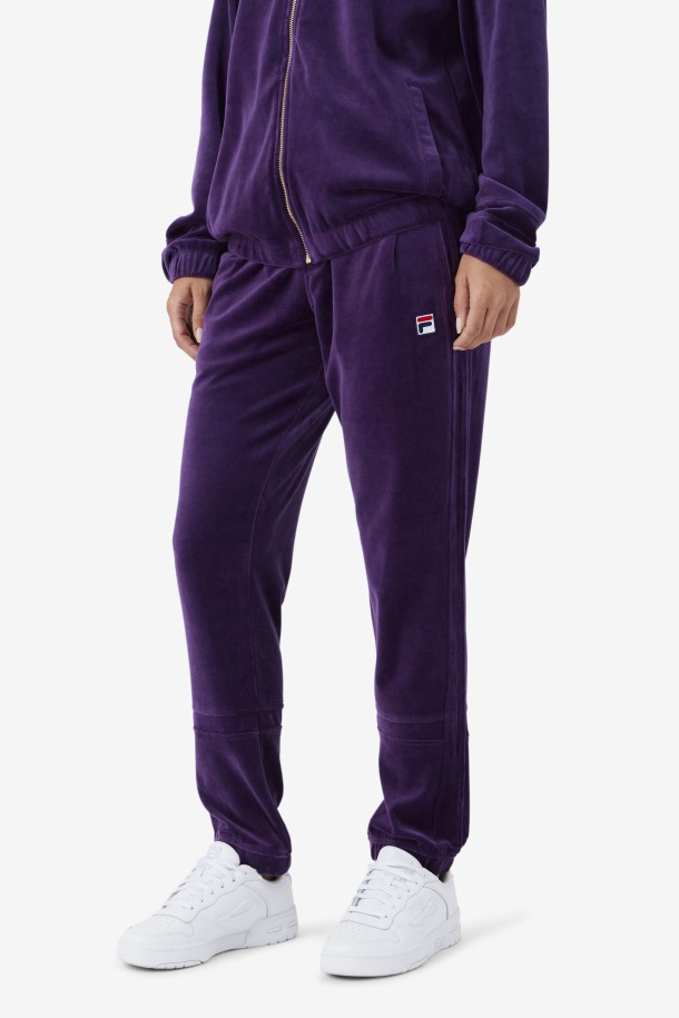 Fila Outlets Ravid Velour Pant Blackberry Cordial