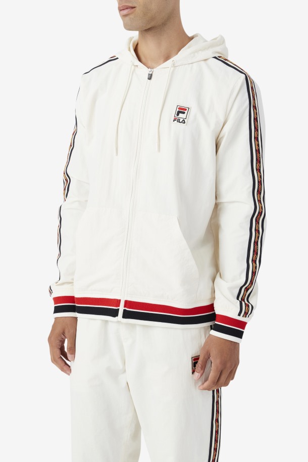 Chaqueta Cortavientos Faras Gardenia/black/red Fila Outlets