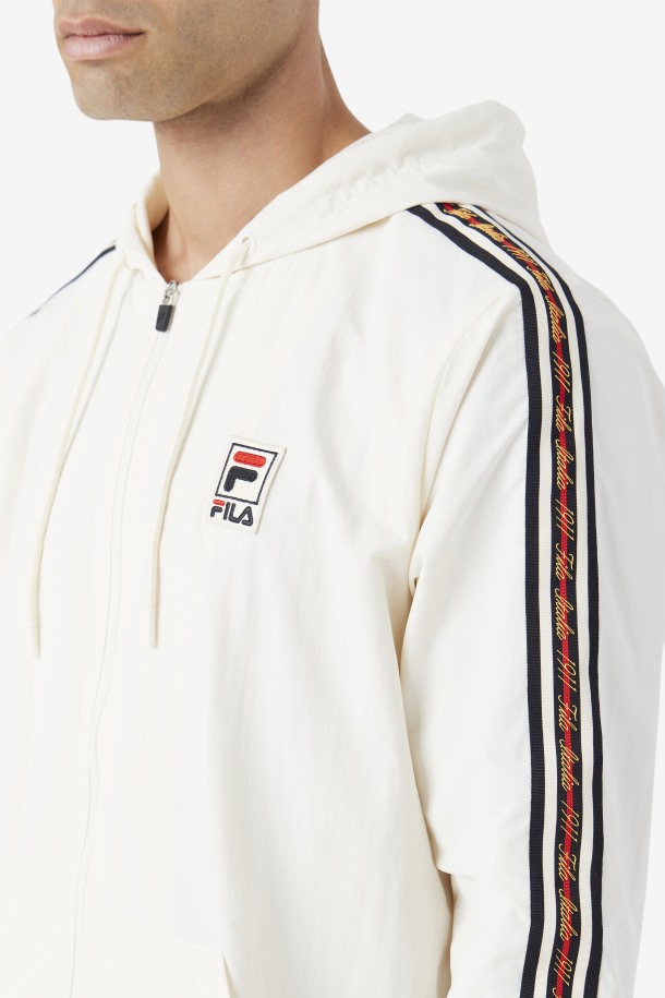 Chaqueta Cortavientos Faras Gardenia/black/red Fila Outlets