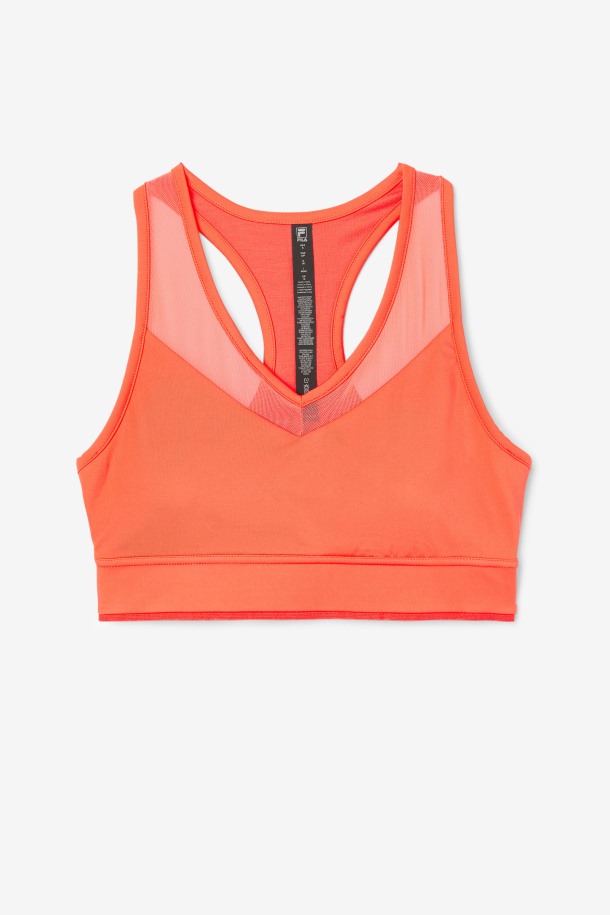 Sujetador Deportivo Uplift Racerback Coral Caliente Fila Outlet